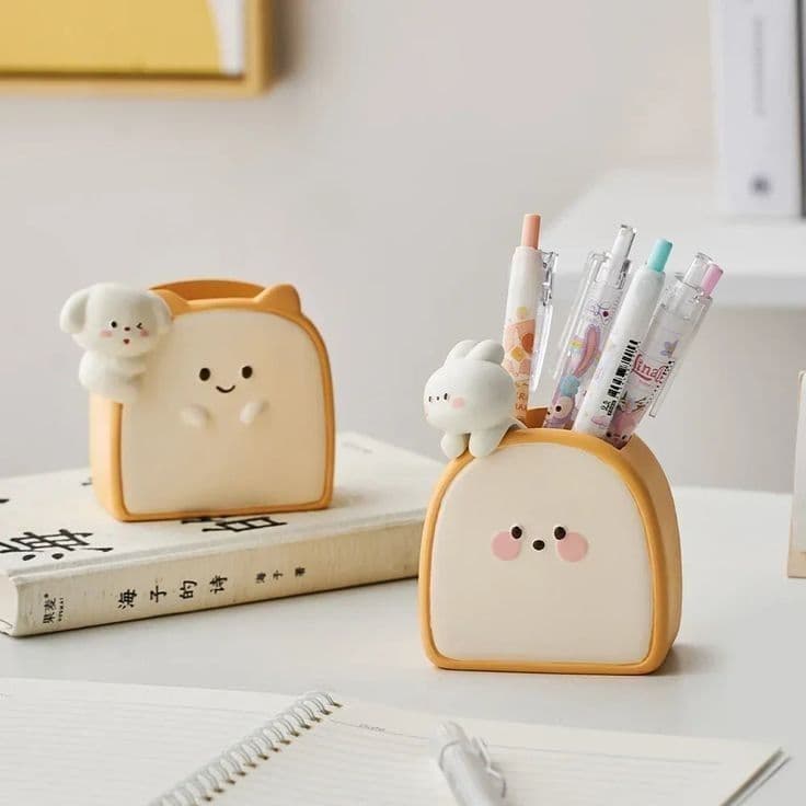 Bread cute pen stand