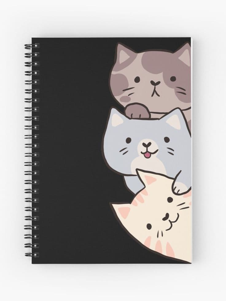 100 page cat notebook